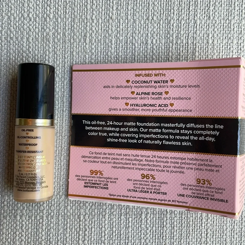 Too faced born this way matte foundation mini - Snow